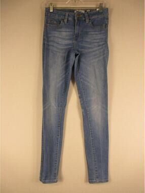 Wanna Betta Butt Jeans Womens 5/27 Light Wash Skinny Stretch Low Rise Blue Denim